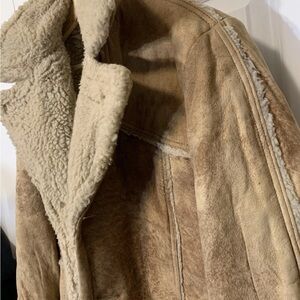 Field Stream mens 38 Cream Shearling Jacket chore rancher Gordon & Ferguson co